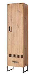 Stauraumschrank LAMELIX Braun - Holzwerkstoff - 50 x 196 x 40 cm