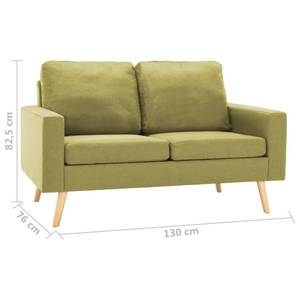 Sofa (2-teilig) 3003194-2 Grün - Breite: 130 cm