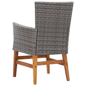 Outdoor-Möbel-Set 3001275 (9-teilig) Grau - Metall - Holzart/Dekor - 100 x 74 x 200 cm