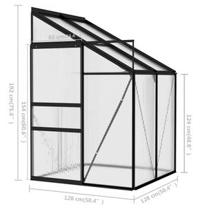 Gewächshaus 3006353 Metall - Kunststoff - 128 x 192 x 128 cm