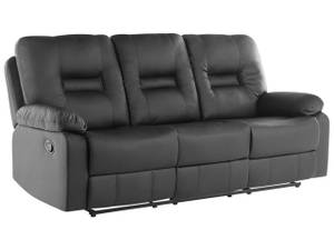 3-Sitzer Sofa BERGEN Schwarz