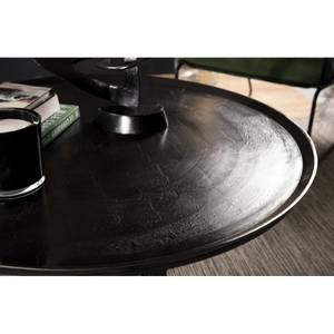 Table basse ronde aluminium noir D99 Noir - Métal - 99 x 38 x 99 cm