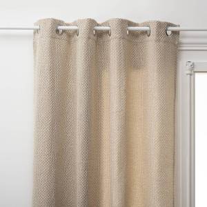 Fenstervorhang, Leinen-Optik, Polyester Beige - Textil - 1 x 260 x 140 cm