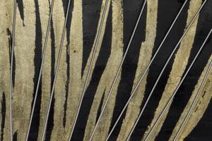 Acrylbild handgemalt Harvest Time Schwarz - Gold - Massivholz - Textil - 60 x 80 x 4 cm