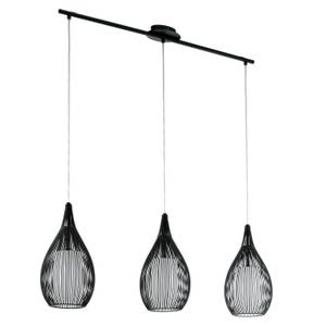 Lustre suspension RAZONI Noir - Blanc - Verre - Métal - 19 x 110 x 99 cm