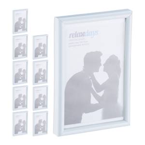 Cadres photo 10 x 15 cm lot de 10 blanc Blanc