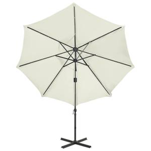 Parasol en porte-à-faux Beige - 300 x 238 x 300 cm