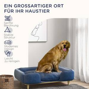 Hundesofa D04-261V00DB Blau - Textil - 66 x 24 x 96 cm