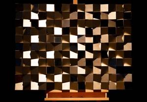 Wandbild 3D In die Offensive Grau - Kunststoff - Holz teilmassiv - 95 x 68 x 8 cm