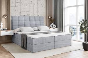 Boxspringbett BRUGO Hellgrau - Breite: 160 cm - H3