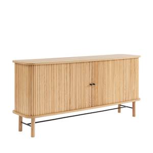 Buffet design Mati Marron - En partie en bois massif - 160 x 75 x 40 cm