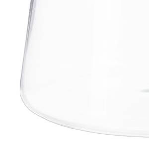 2x Carafe en verre avec couvercle 1,8 l Argenté - Verre - Métal - Matière plastique - 14 x 24 x 18 cm