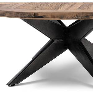 Table basse Falcon Crest Noir - Bois massif - 100 x 40 x 100 cm