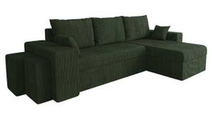 Ecksofa Kansas Cord Grün