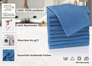 Gästehandtücher 00000086 10er-Set Blau