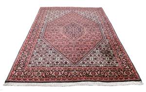 Bidjar - Bukan - 249x173cm Rot - Naturfaser - 173 x 2 x 249 cm