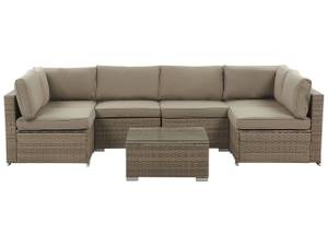 Lounge Set BELVEDERE 7-tlg Braun