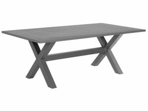 Table de jardin CASCAIS Gris - Métal - 105 x 74 x 200 cm