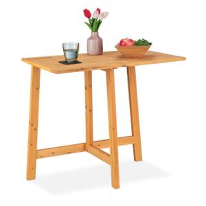 Table rectangulaire pliante en bois Marron - Bois manufacturé - 80 x 73 x 50 cm