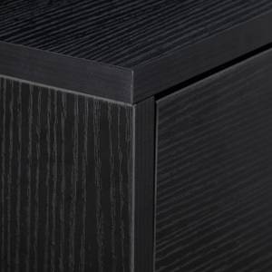 Schwarzer Konsolentisch mit Schubladen Schwarz - Holzwerkstoff - Metall - 110 x 80 x 40 cm