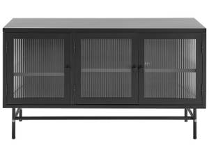Sideboard DEVON Schwarz - Metall - 115 x 64 x 35 cm