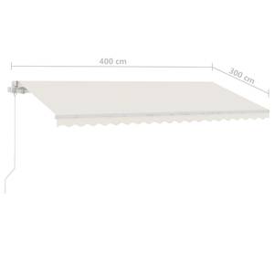 Avent rétractable 3006544-1 Blanc crème - 300 x 1 x 400 cm