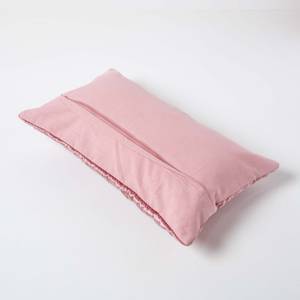 Luxuriöser Pannesamt-Kissenbezug Pink - 30 x 50 cm