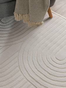 Tapis Claire 1 Blanc crème - 160 x 230 cm