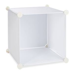 Étagère cube penderie armoire 14 casiers Blanc