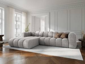 modulares Ecksofa LUPINE 4 Sitzplätze Hellgrau