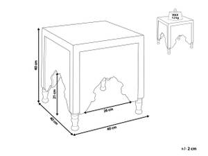 Beistelltisch KADMA Braun - Massivholz - 40 x 40 x 40 cm