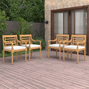 Chaise de jardin 3007761-2 (lot de 4) Blanc