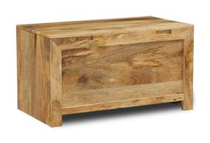 Truhe Hina Braun - Massivholz - Holzart/Dekor - 120 x 45 x 45 cm