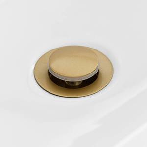 Design Waschbeckenarmatur Badezimmer Gold - Metall - 4 x 16 x 15 cm