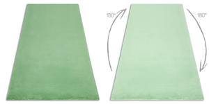 Tapis Bunny Vert Imitation de Fourrur 160 x 220 cm