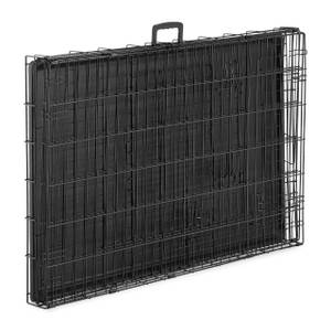 Cage pliable avec fond pour chien Noir - Métal - Matière plastique - 106 x 77 x 69 cm