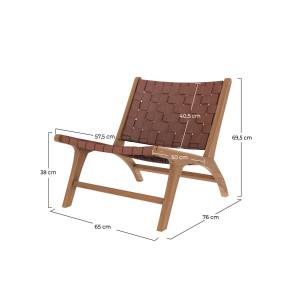 Fauteuil Kuna Marron - Marron foncé