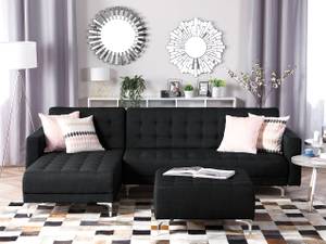 Ecksofa ABERDEEN Graphit - Grau - Silber - Armlehne davorstehend links - Ecke davorstehend rechts - Schlaffunktion davorstehend rechts