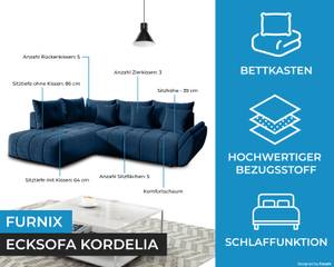 Ecksofa Kordelia Nachtblau