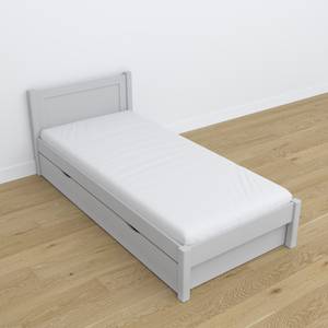 Einzelbett N02 mit Schublade Grau - 80 x 180 cm