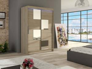 Kleiderschrank Miami III mit LED Eiche