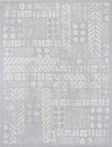 Tapis JIXI Gris - Matière plastique - Textile - 160 x 1 x 213 cm