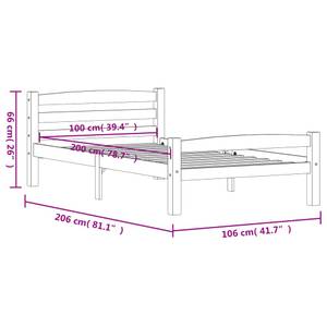 Bettrahmen 3007251_5 Rehbraun - Breite: 106 cm