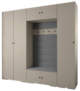 Garderobe Inova 2 Z8 Schwarz - Grau - Schwarz