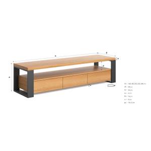Holz-Fernsehschrank Horizon Breite: 240 cm