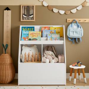 Etagère pour enfants KMB83-W Blanc - Bois manufacturé - 76 x 100 x 40 cm