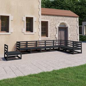 Salon de jardin (lot de 8) 3009827-1 Noir