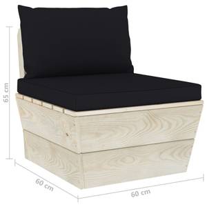 Garten-Lounge-Set (6-teilig) 3016490-10 Schwarz