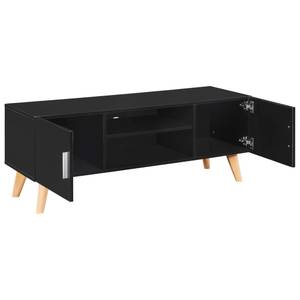 TV-Schrank 297241 Schwarz - Holzwerkstoff - Textil - 120 x 46 x 40 cm