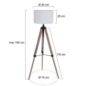 Lampadaire Triek Blanc